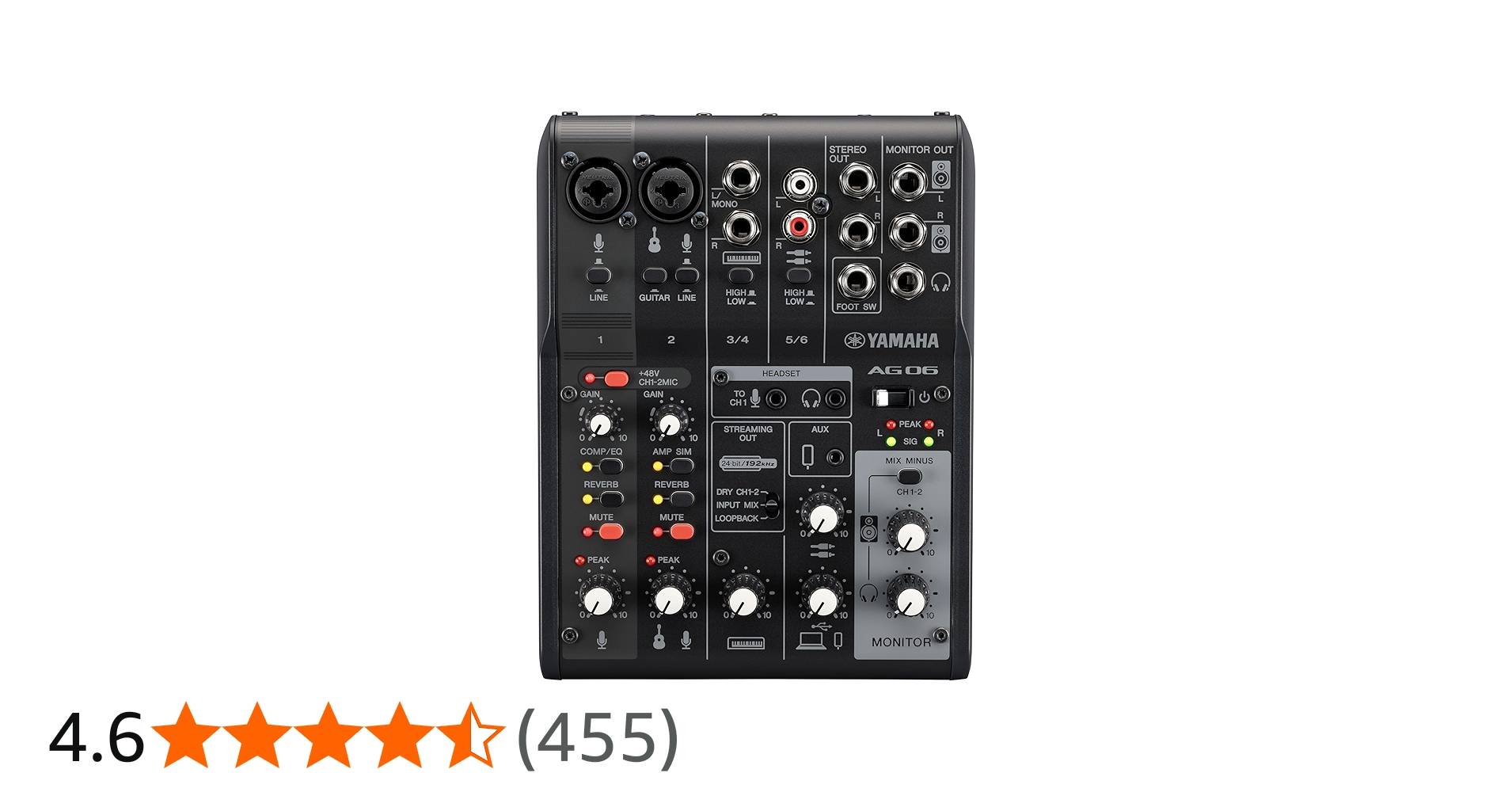 Amazon | ヤマハ(YAMAHA) ライブストリーミングミキサー 6チャンネル